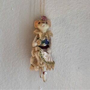 KATHERINE’S COLLECTION 90s Angelina Ballerina Mouse Pastel Frilly Dress Ornament